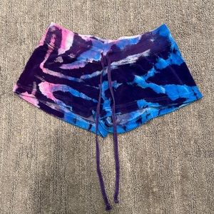 Hard tail women’s/juniors tie-dye terry shorts *RARE COLOR/design*